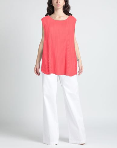 Woman Top Coral Size S Polyester