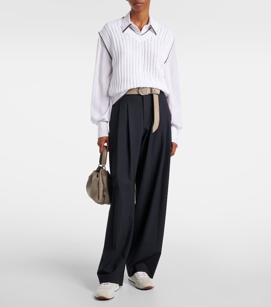Silk satin shirt