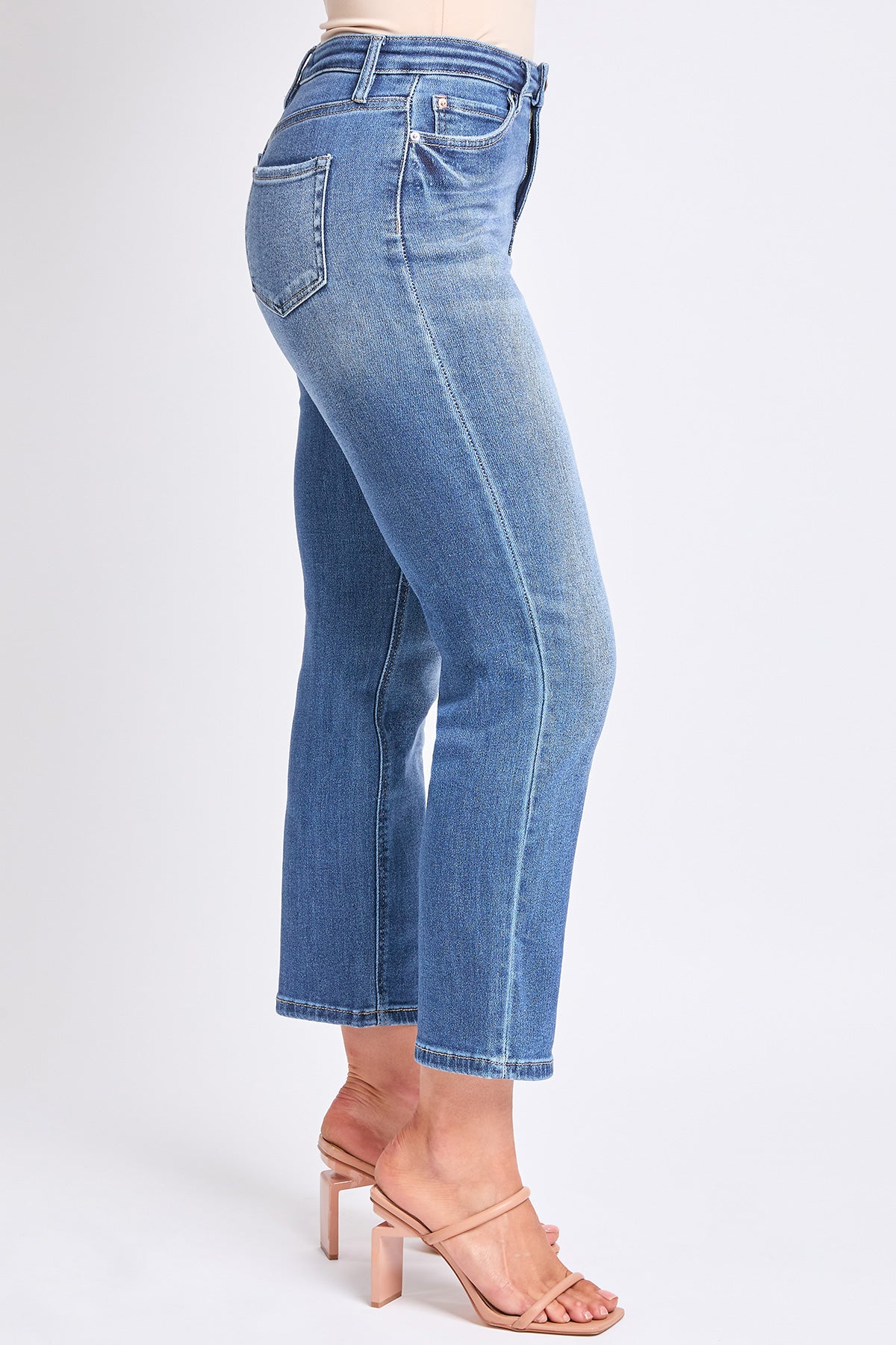 Women's Luxe High Rise Vintage Stretch Straight Jeans