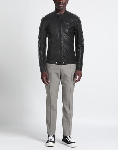 Man Jacket Black Size 38 Soft Leather