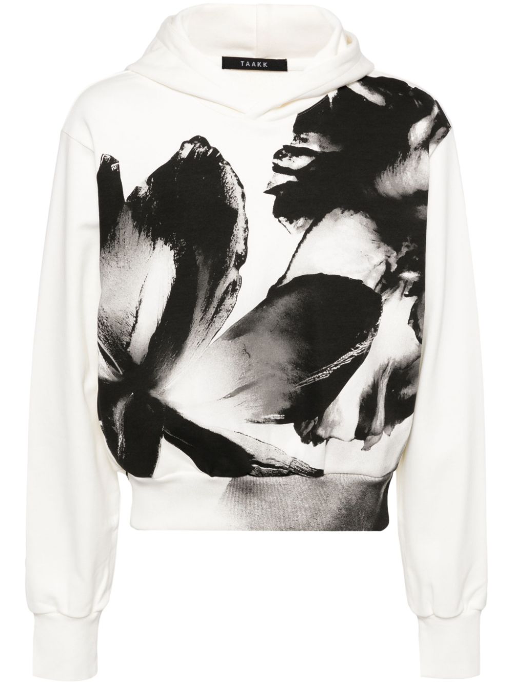 Graphic-printed hoodie - White