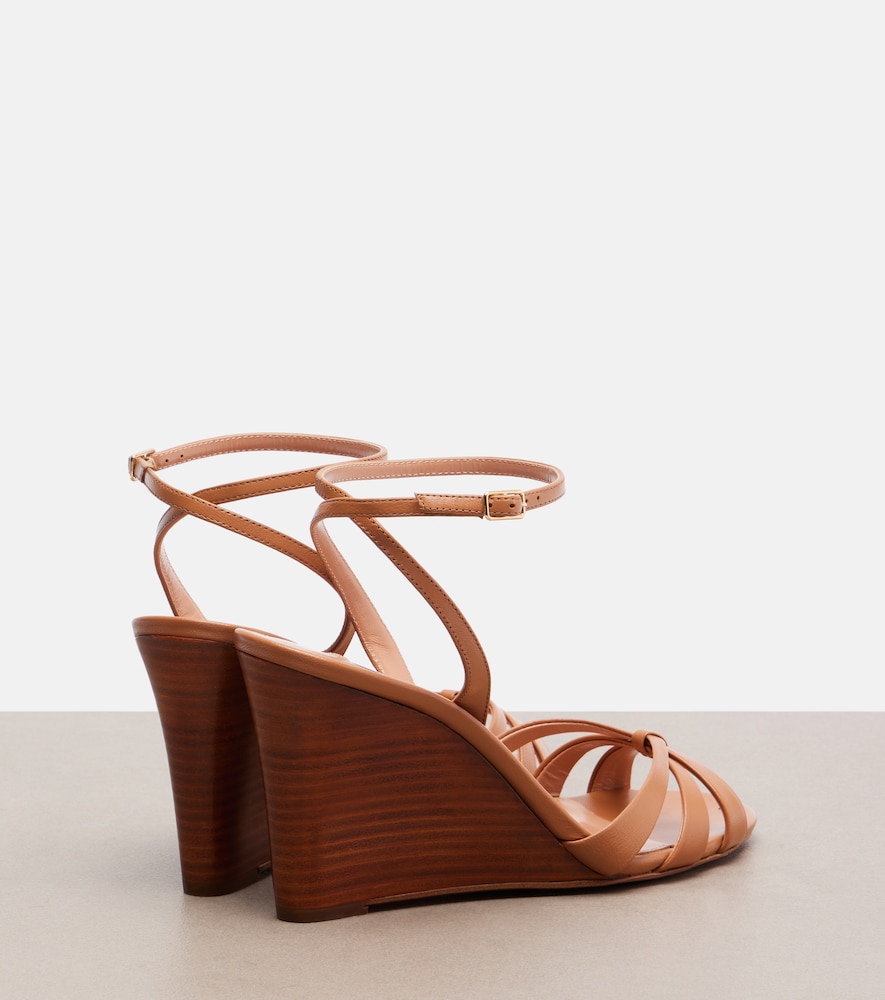 Tati leather wedge sandals