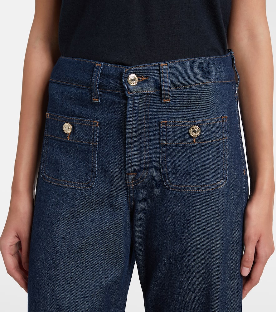Lotta Tailorless mid-rise wide-leg jeans