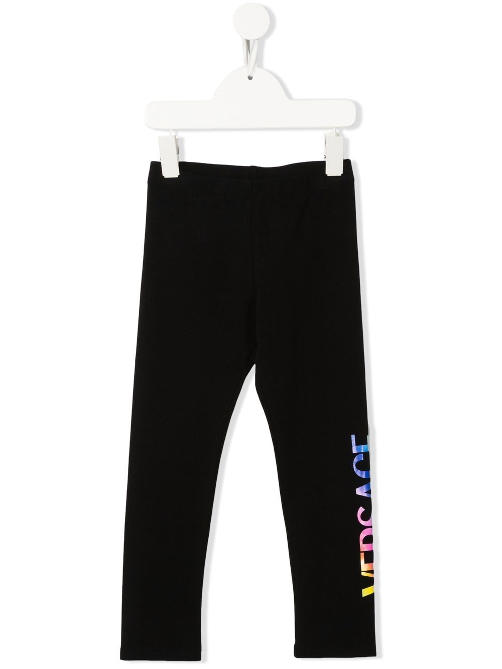 Logo print leggings - Black