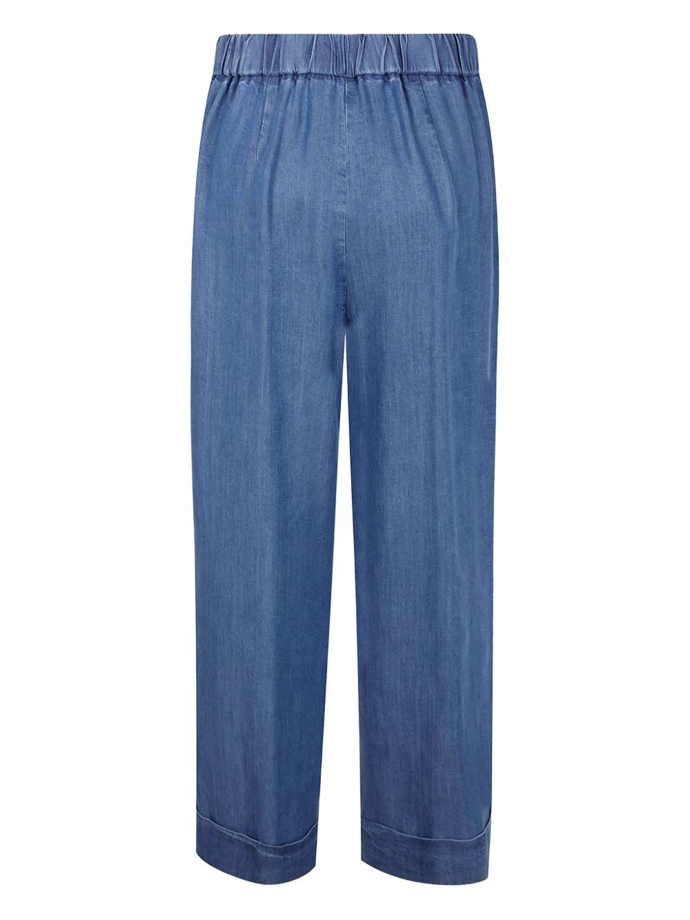 Elasticated-waist trousers - Blue