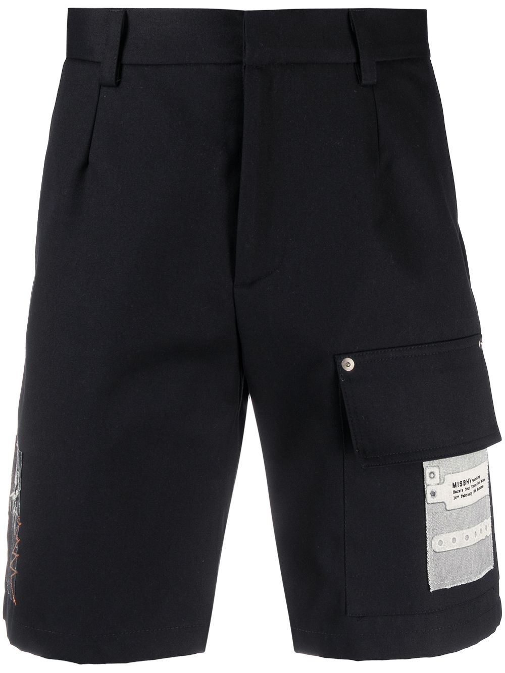 Recordings patch-detail utility shorts - Black