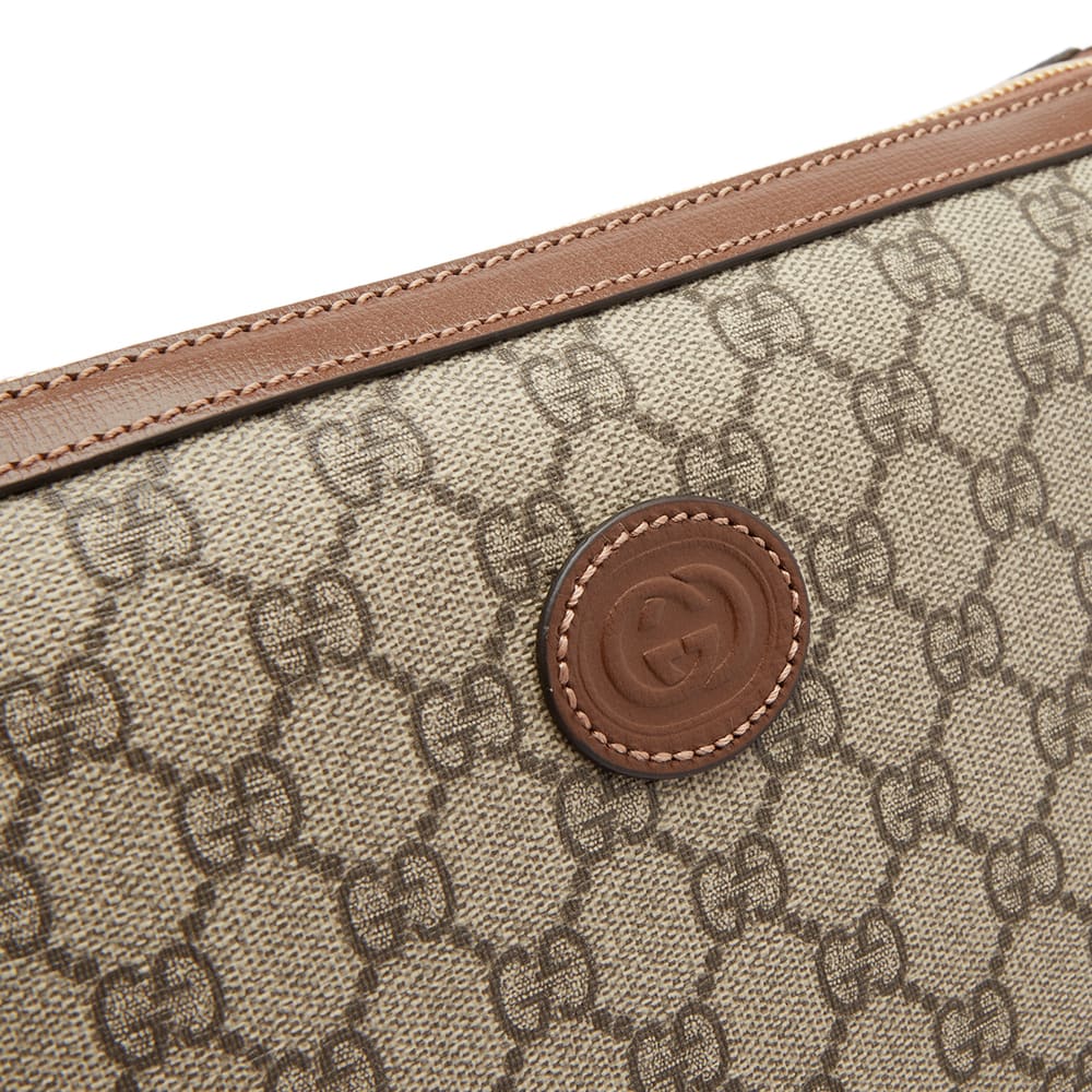 Men's GG Supreme Shoulder Bag in Beige