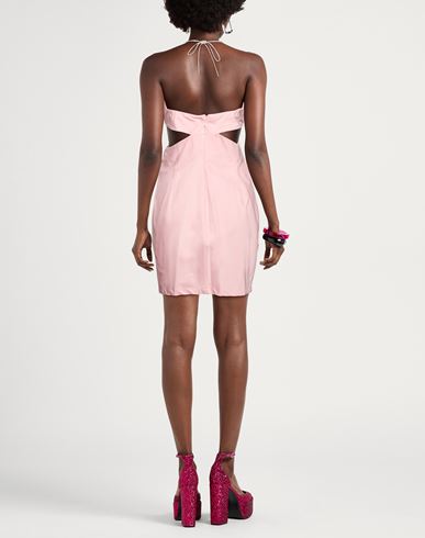 Woman Mini dress Pink Size 10 Cotton, Elastane
