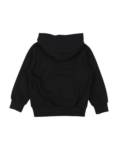 Kid Boy Sweatshirt Black Size 14 Cotton, Polyester