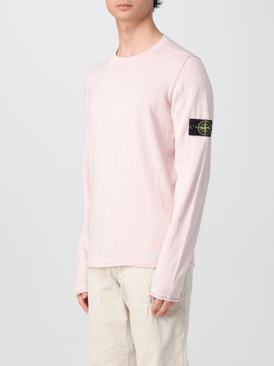 Sweater STONE ISLAND Men color Pink