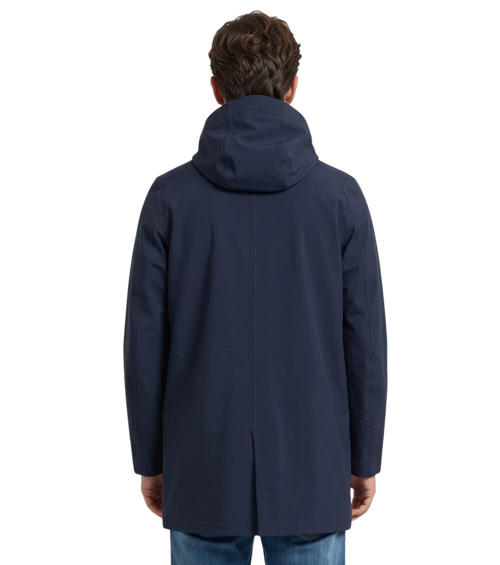 Blue Hood Parka Jacket