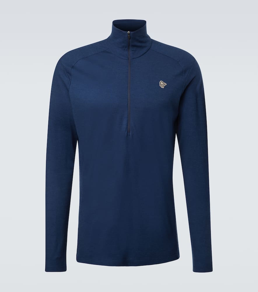Norrøna Femund wool half-zip ski top