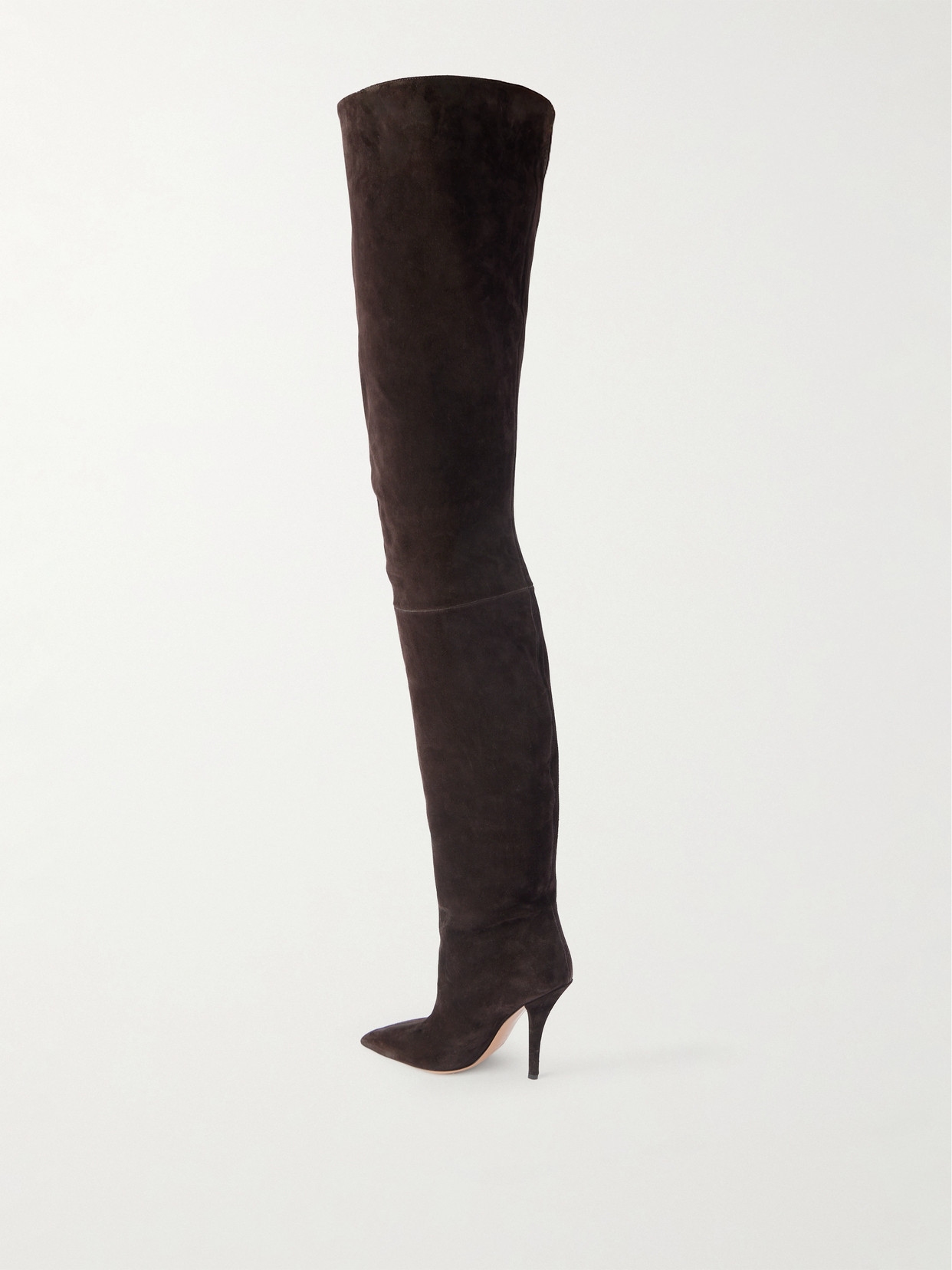 Jessica Suede Over-the-knee Boots - Brown