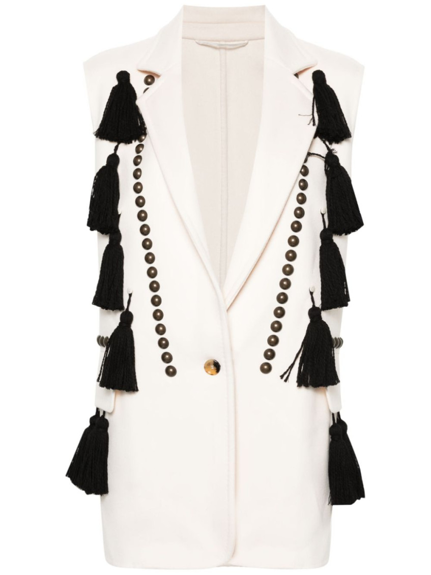 - Studded Wool Vest