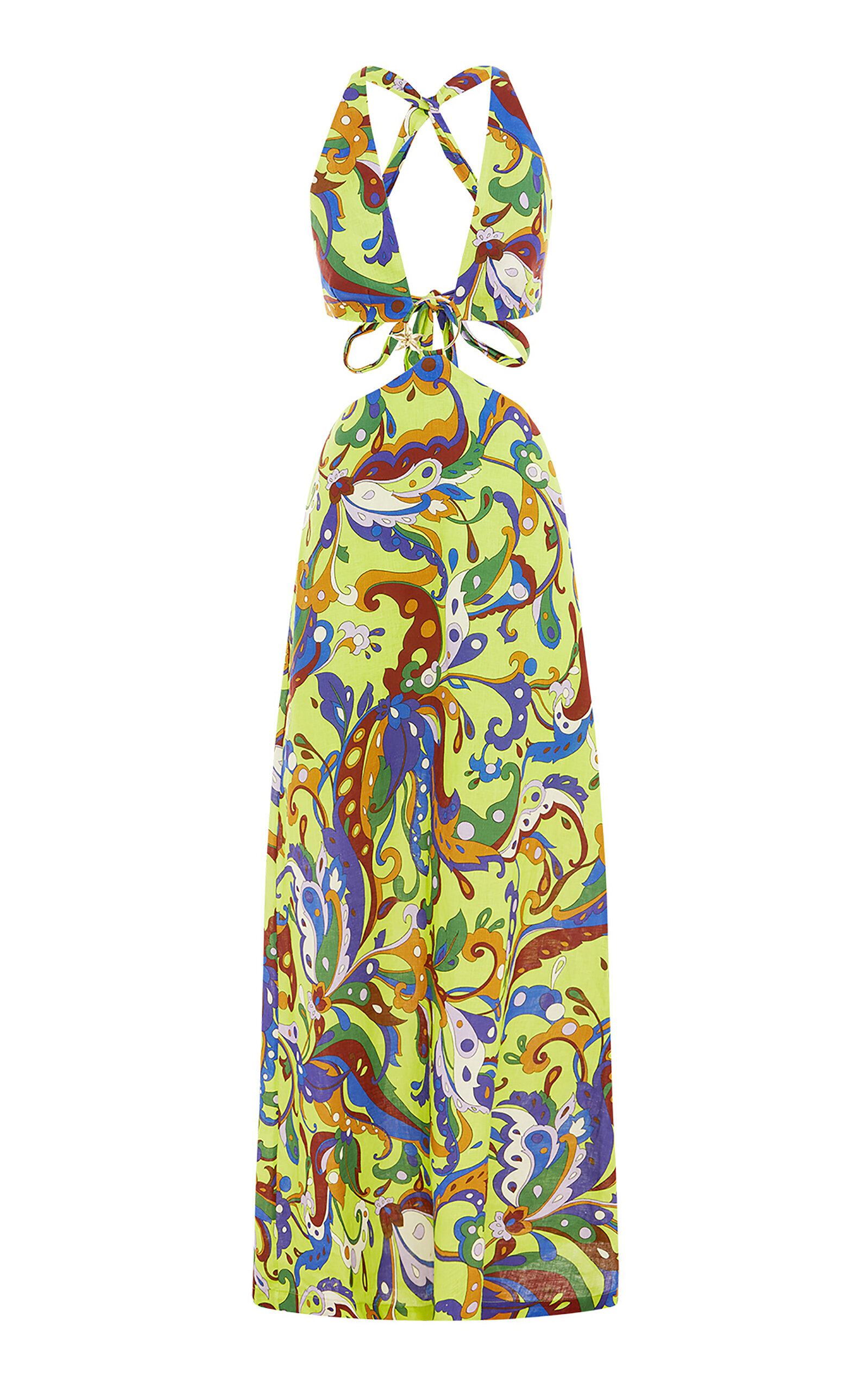 Women's Yvette Linen Cutout Maxi Dress