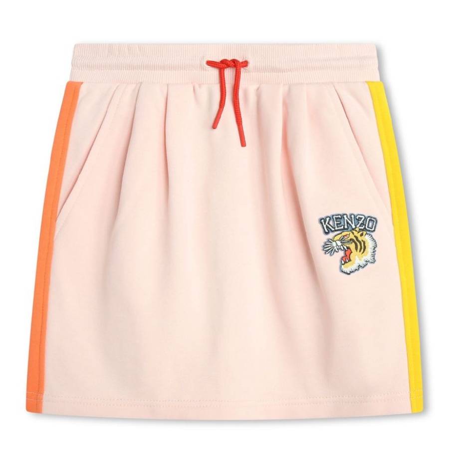 Girls Tiger Motif Drawsting Skirts