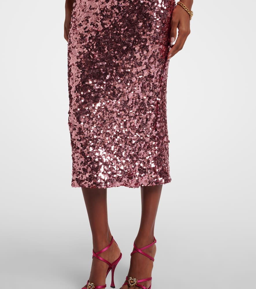 Sequined bustier dress