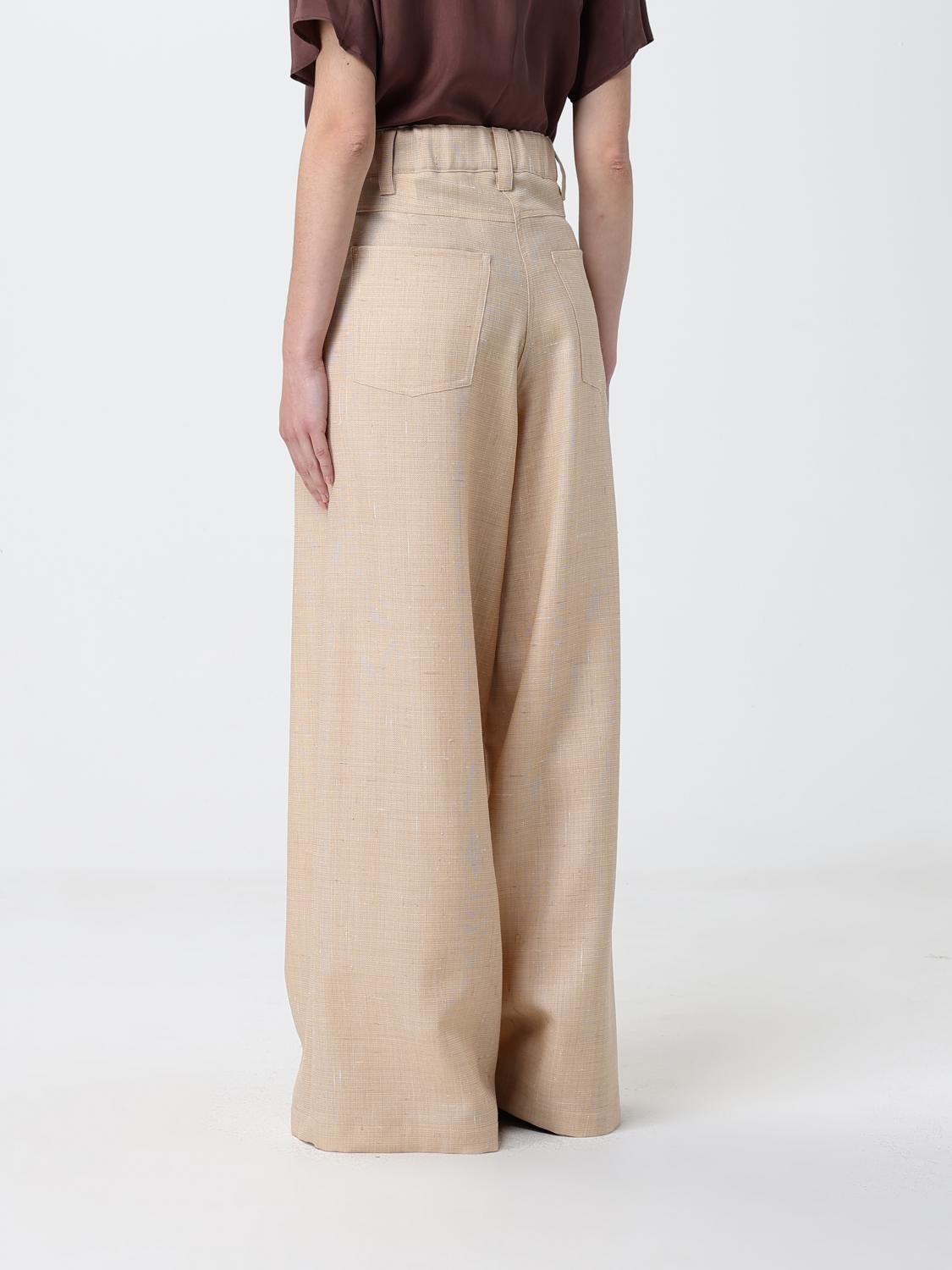 Pants Woman color Beige
