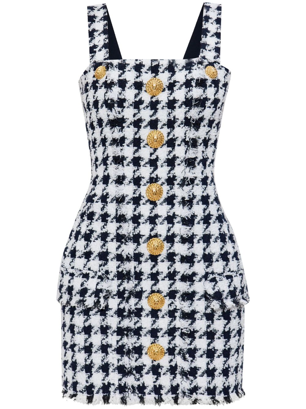 Tweed mini dress - White