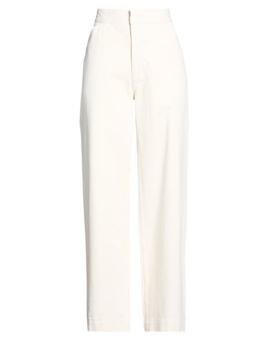 Woman Pants Cream Size 26 Cotton