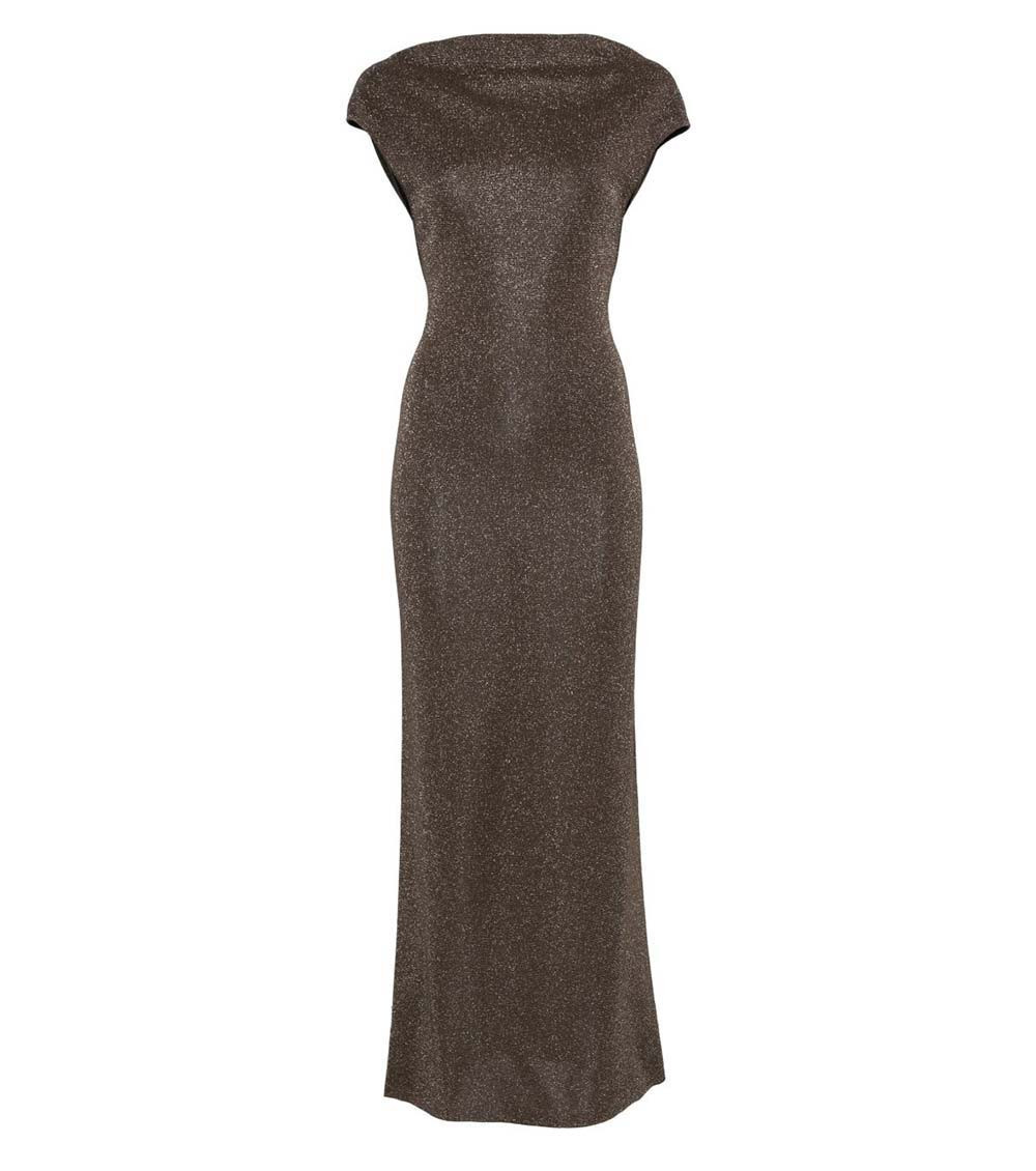 Max Mara - knit maxi dress open back