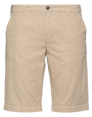 Man Shorts & Bermuda Shorts Beige Size 40 Cotton