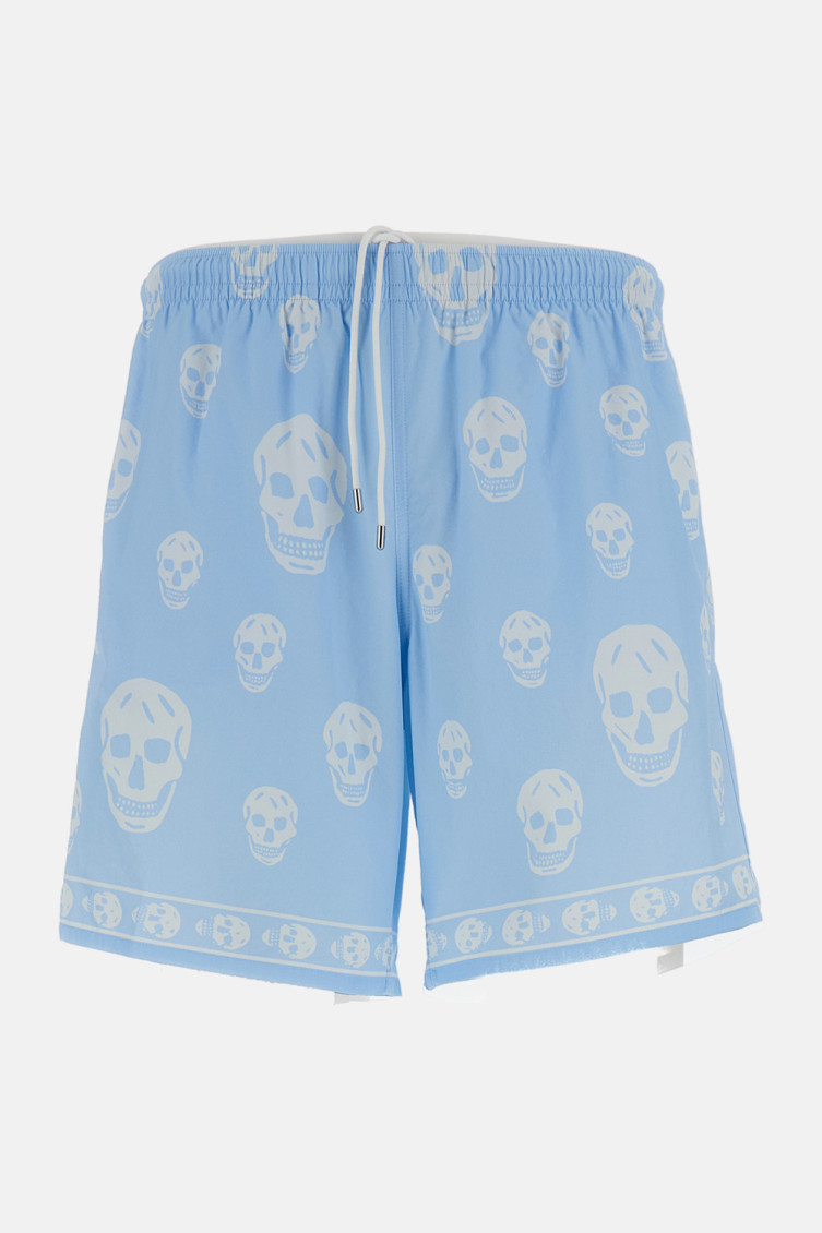 Light Blue Skull Short