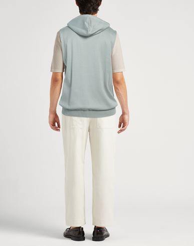 Platinum Man Cardigan Light green Size S Cotton, Polyamide