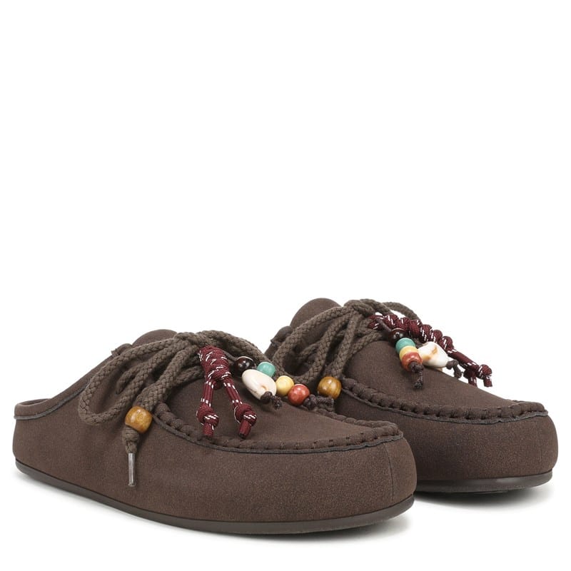 Women's Cairo Mule Shoes (Chocolate Faux Suede)