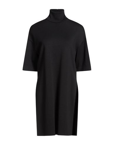 Woman Mini dress Black Size M Virgin Wool, Acrylic