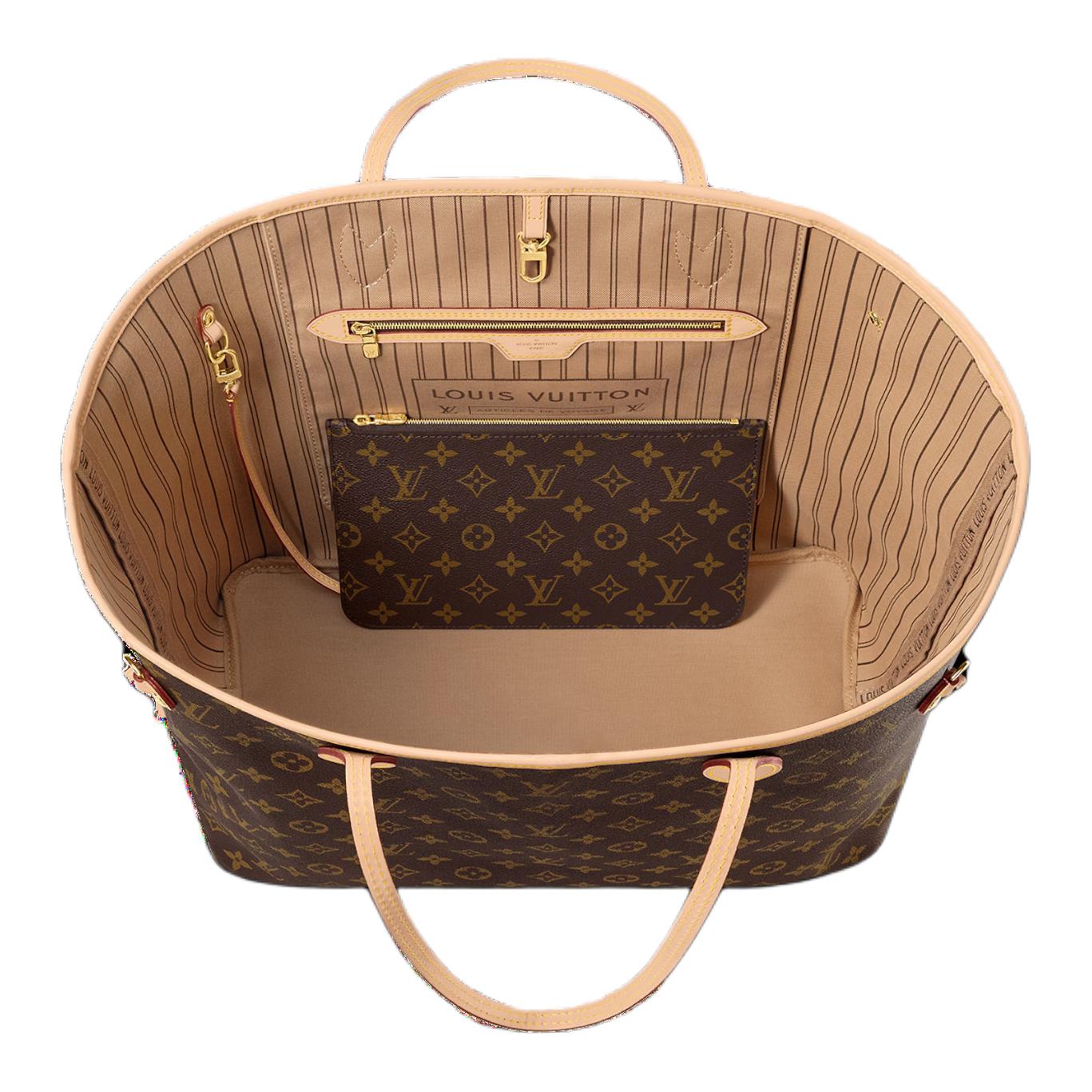 (WMNS) Neverfull GM Monogram Canvas Handbag 'Brown'