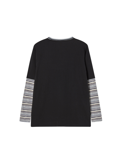 KNITTED LAYERED S BLACK