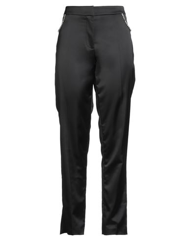 Woman Pants Black Size 8 Polyester, Elastane