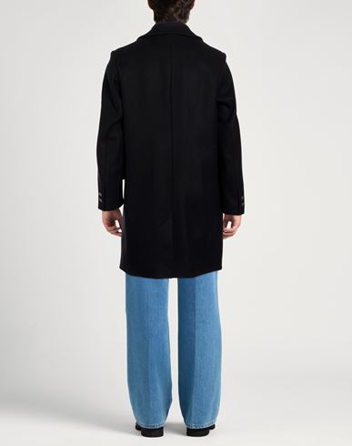 Maison Kitsuné Man Coat Black Size L Wool, Polyamide