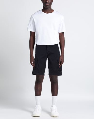 Man Shorts & Bermuda Shorts Midnight blue Size 36 Cotton