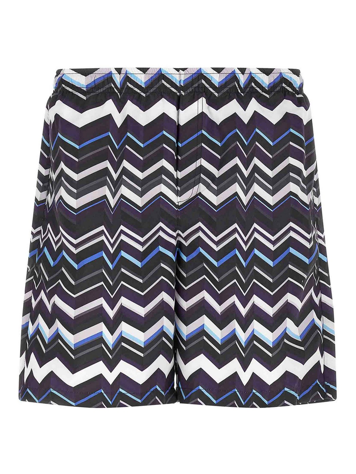 Irregular Zig Zag Swimsuit Beachwear Multicolor