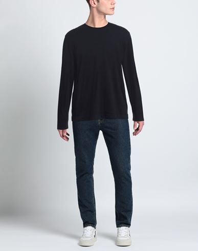 Man Sweater Midnight blue Size 44 Cotton