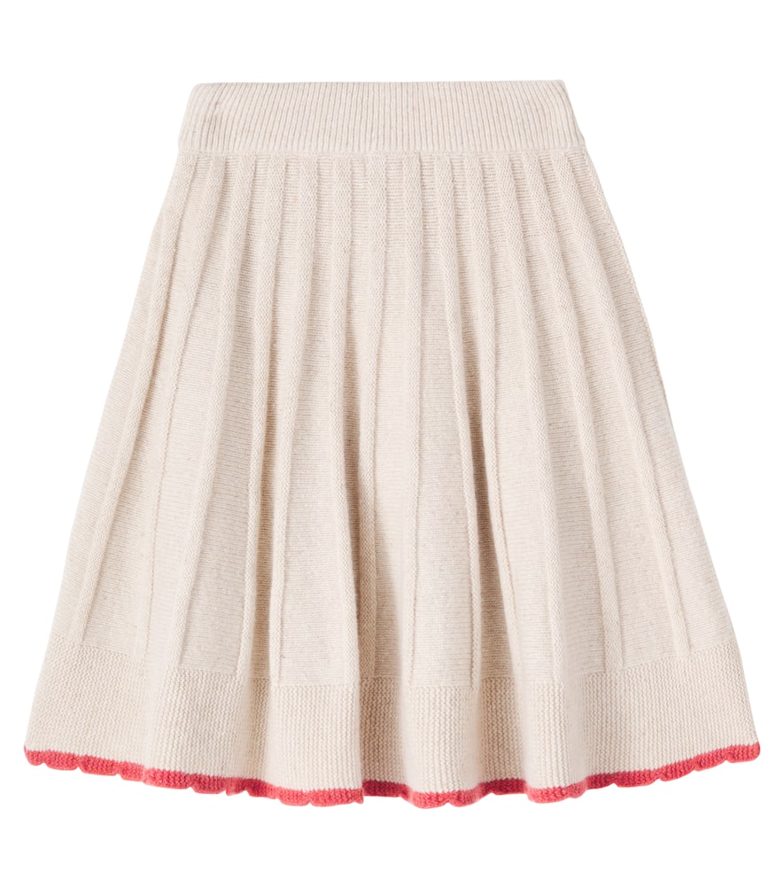 Sienna knitted wool-blend skirt