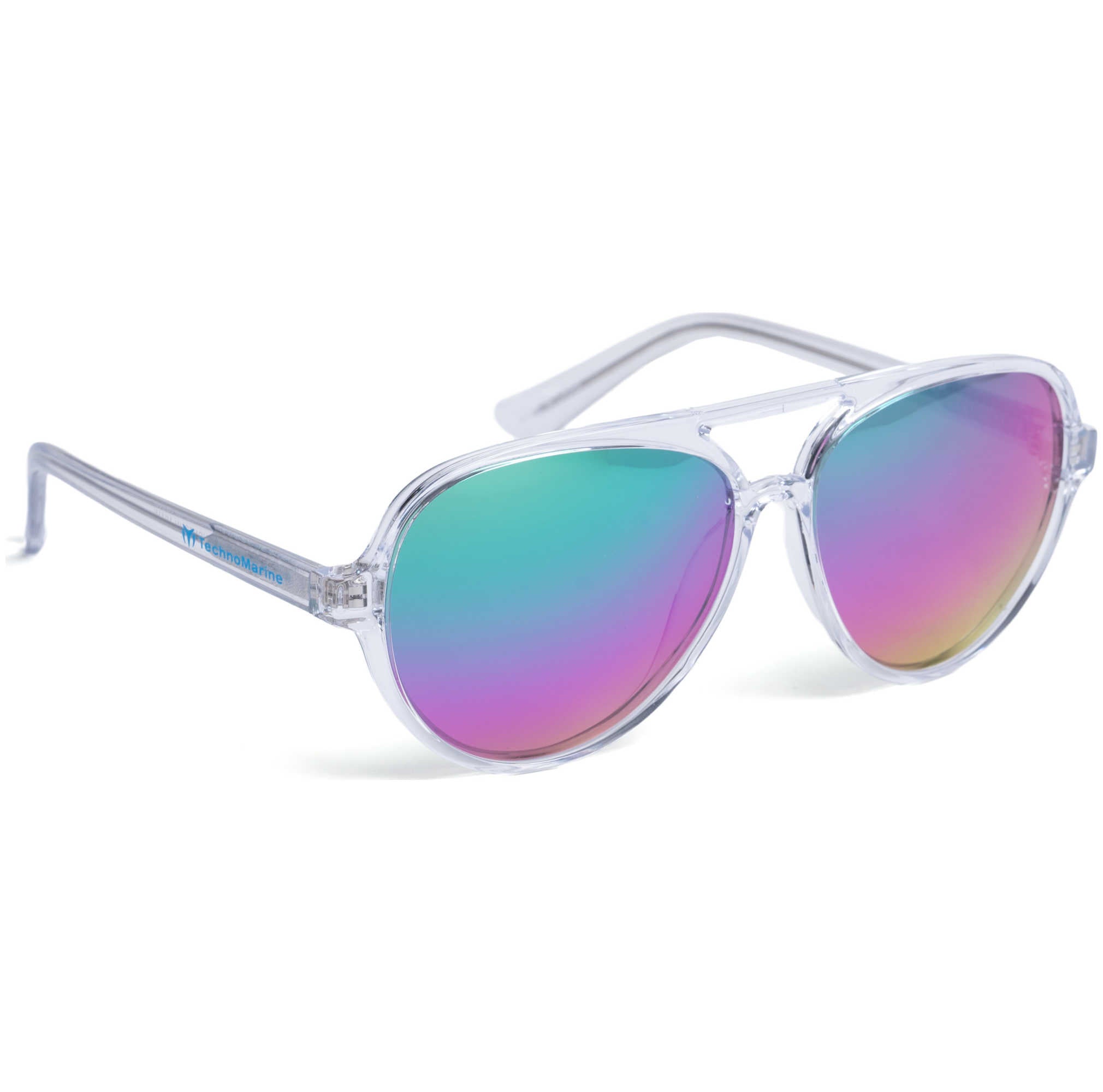 Unisex 50 mm White Sunglasses