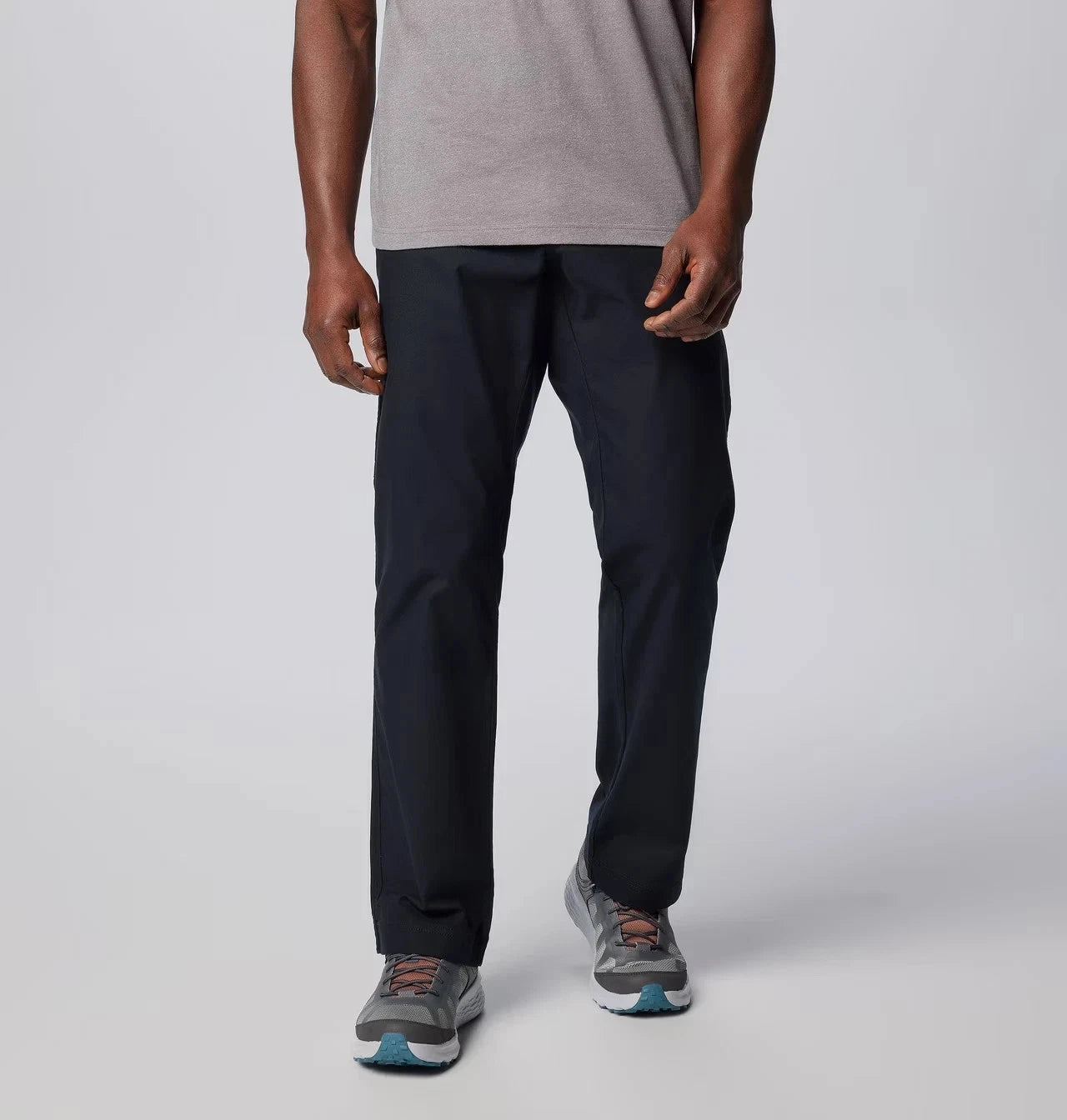 Men's Flex ROC Pants Black Cotton Stretch Straight Outdoor KFC416