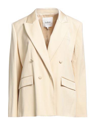 Woman Blazer Beige Size 2 Viscose, Elastane, Acrylic