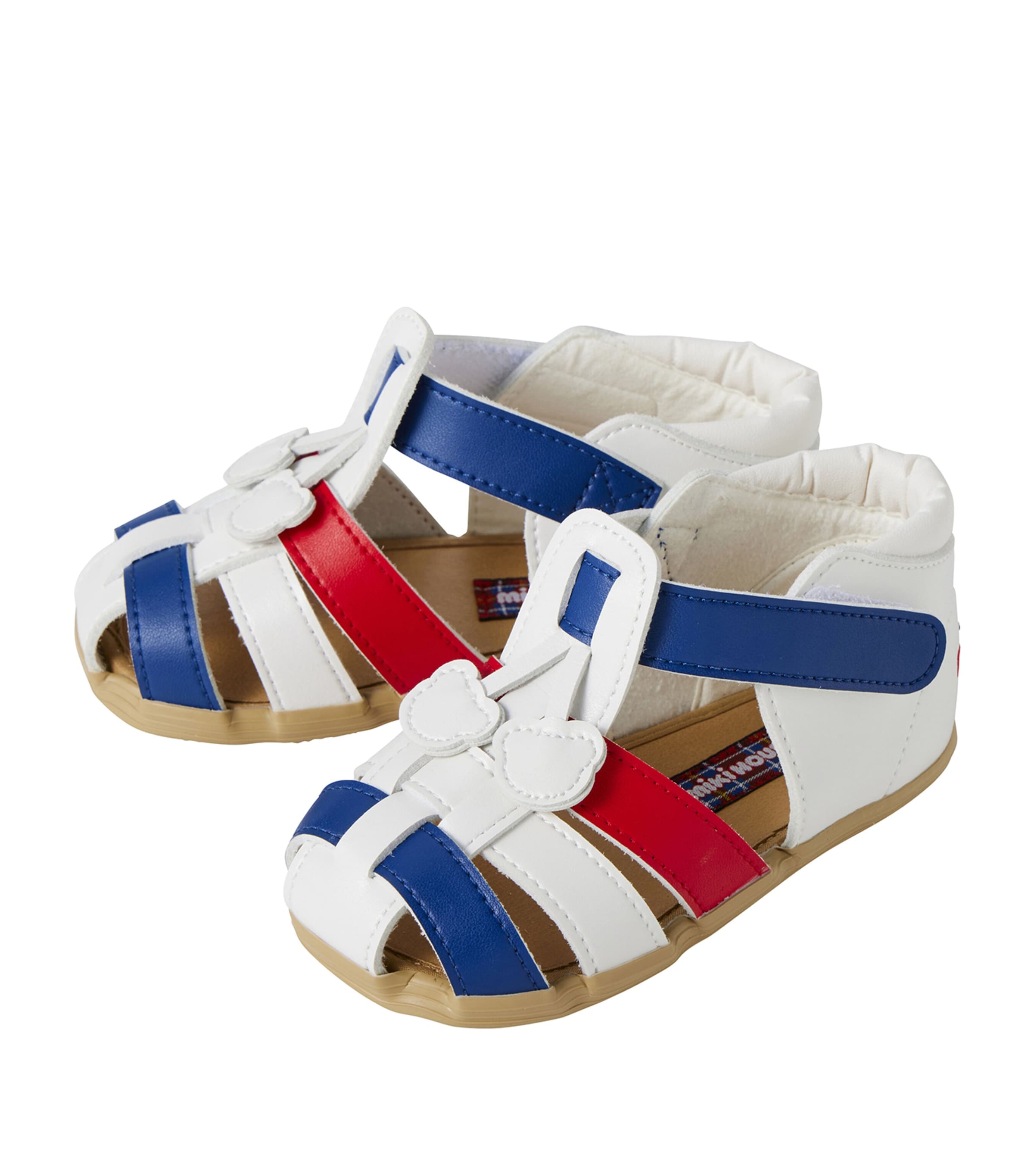 Miki House Tricolour Sandals