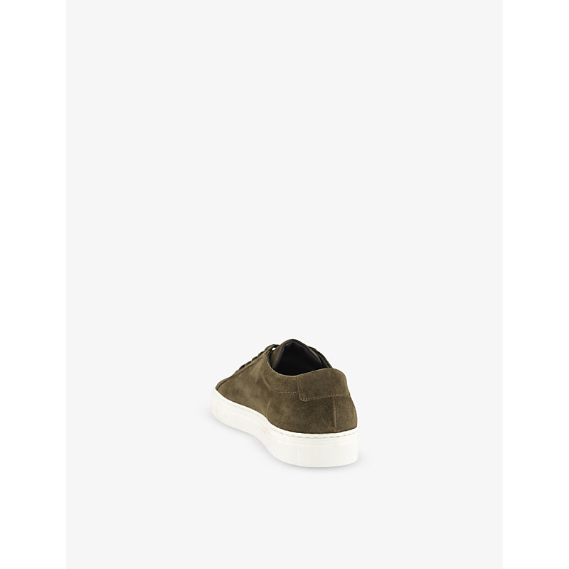 Mens Tobacco Suede Achilles Chunky-sole Suede Low-top Trainers