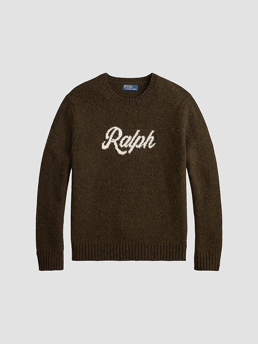 Men's 'Ralph' Wool-Cashmere Sweater - Brown Combo