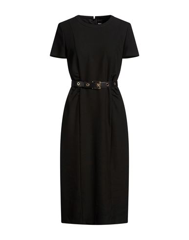 Woman Midi dress Black Size 2 Viscose, Polyester, Elastane