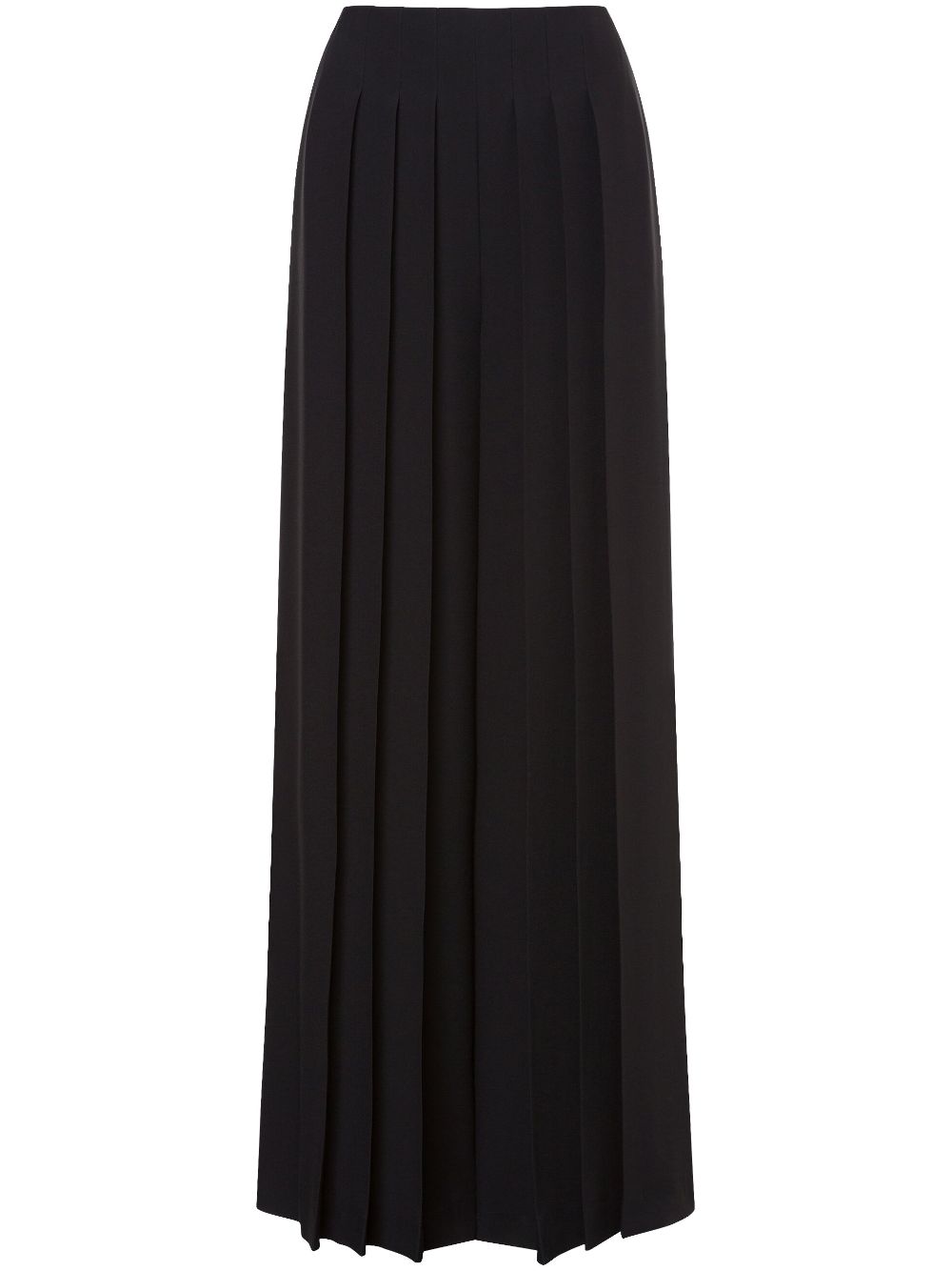 Pleated wide-leg trousers - Black