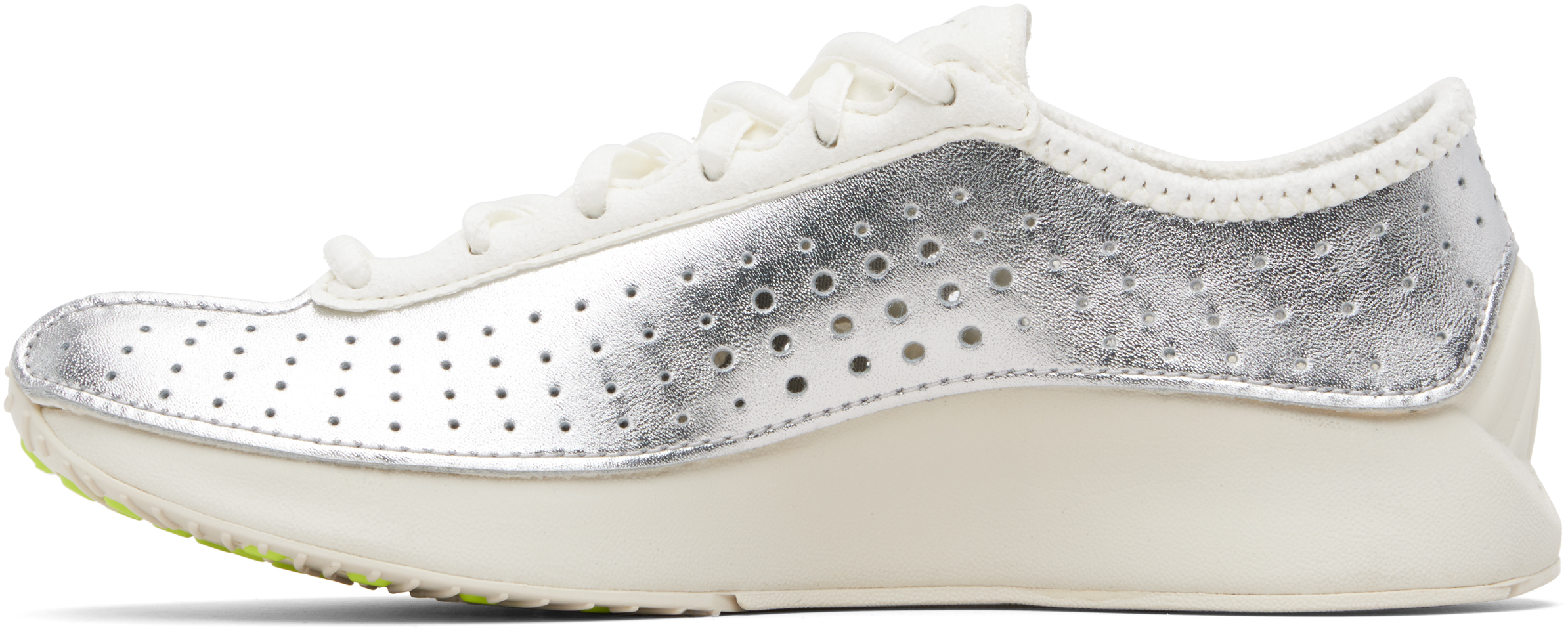 Silver & Off-White Air Superfly Sneakers