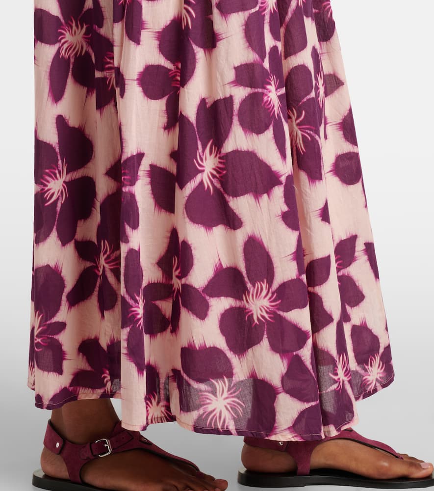 Jess floral cotton voile maxi skirt