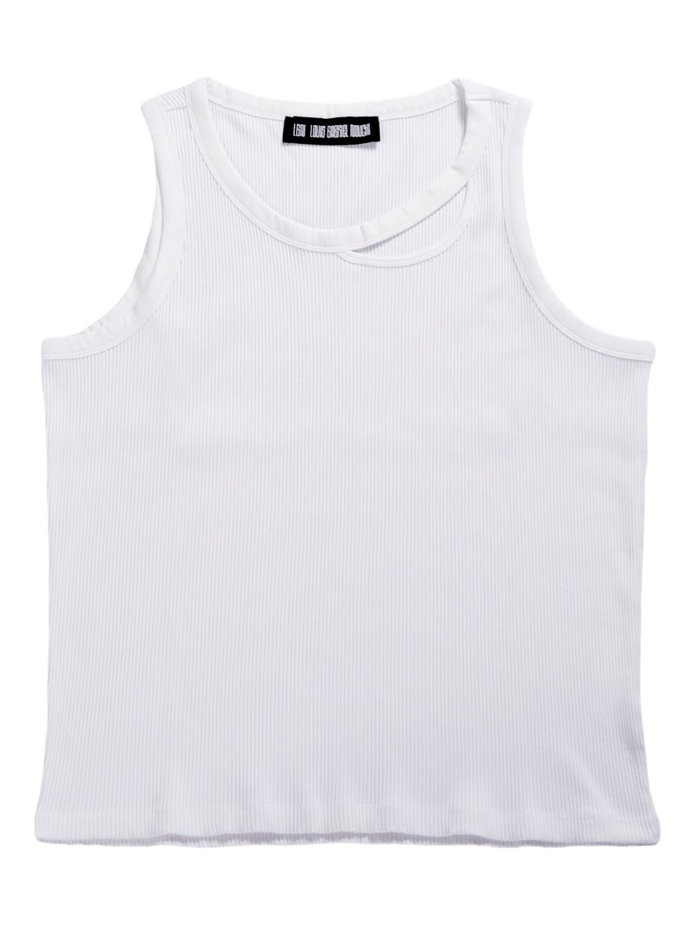 LGN LOUIS GABRIEL NOUCHI cut-out tank top - White