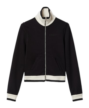 Cotton fleece zip jacket